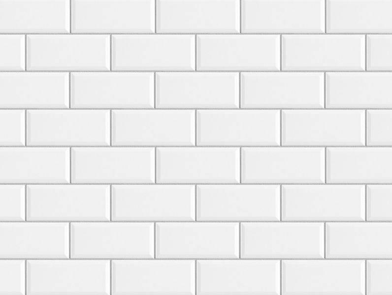 Flatlay Studio Classic Subway Tile Photography Background - 600 x 450 mm