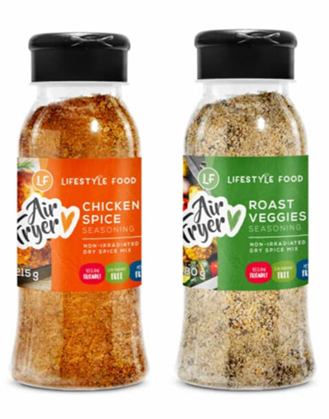 Lifestyle Food - Air Fryer Spices - Chicken &amp; Veg - 4 Pack