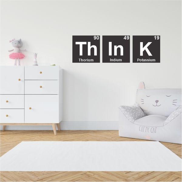 Periodic Table "Think" wall decal