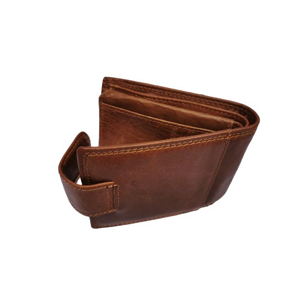 Men's Genuine Leather Bifold Wallet for 7 Cards