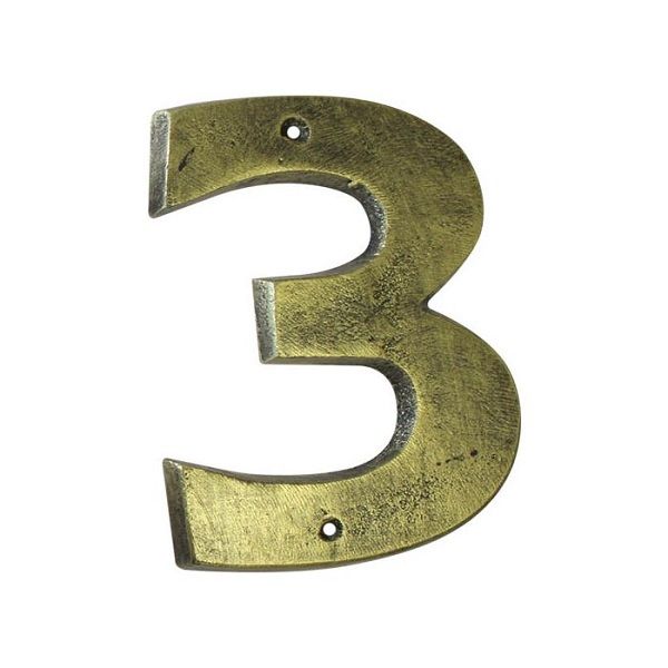 Antique Gold Numeral No .3 200mm