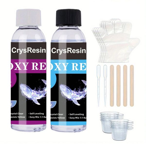 250ml Crystal Clear Epoxy Resin A &amp; B Hardener Kit