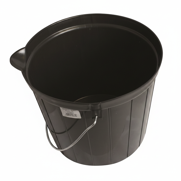 11L Round Builders Bucket with Handle for Mixing and Storage