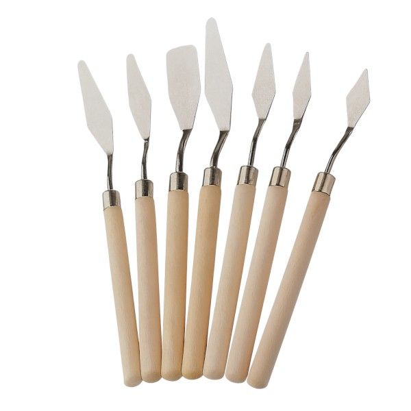 7-Piece Palette Knife Set - Khaki