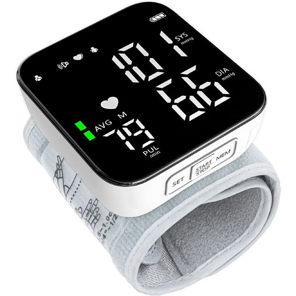 Rechargeable Wrist Blood Pressure Monitor CK-W118 Digital BP &amp; Pulse Meter