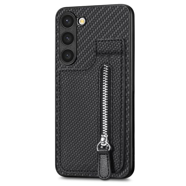 Zippered Fiber Phone Case Compatible With Samsung Galaxy S21 Ultra