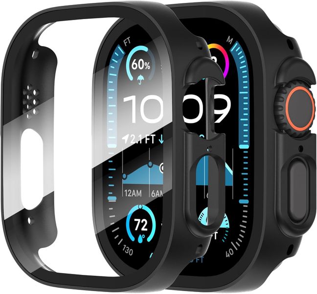 Glass Protector Bumper Case Compatible with Apple Watch Ultra/Ultra 2 49mm