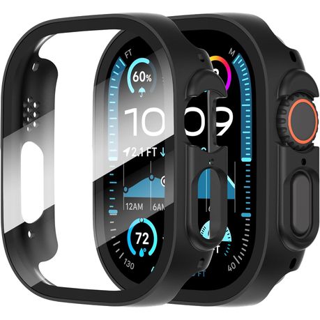 Glass Protector Bumper Case Compatible with Apple Watch Ultra/Ultra 2 49mm Image