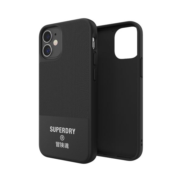 Superdry Apple iPhone 12 Mini Canvas Case-Black