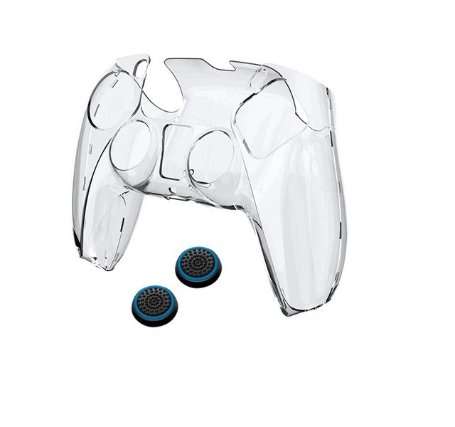 LC TECH Clear Protector Cover for PS5 Wireless Controller With Thumb Grip
