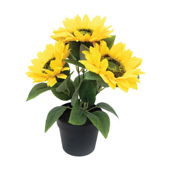Sunflower - Small Artificial Plant &amp; Artificial Flower for Home Decor 26cm
