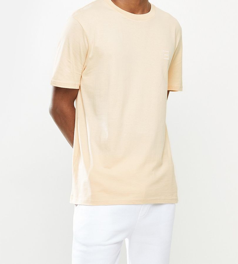 Men's Factorie Regular Factorie T Shirt - Sandshell/Stack Logo | Shop ...