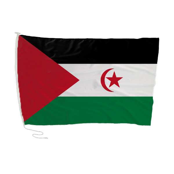Western Sahara Flag with Rope and Toggle - 180 x 120cm