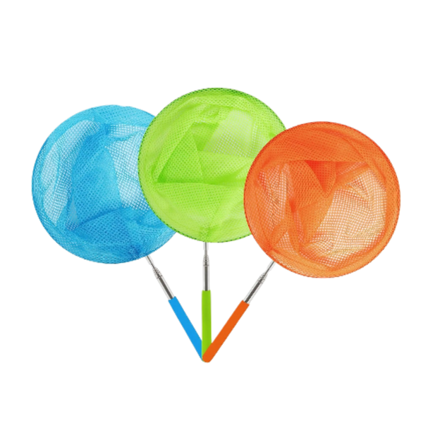 Kids Butterfly &amp; Bug Catching Nets - Extendable 34" (3 Pack)