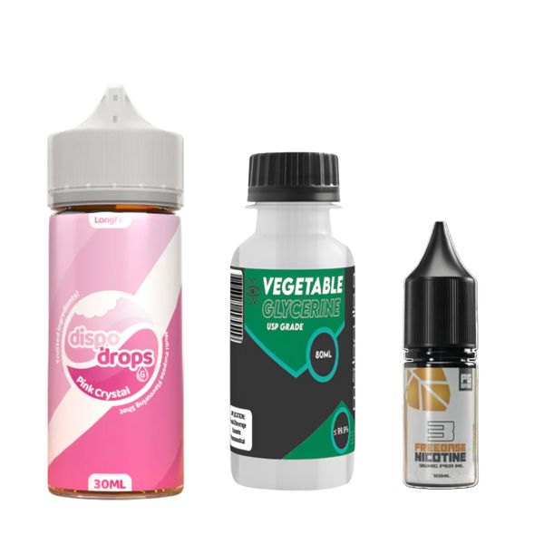 Dispo Drops Longfill Combo 120ml - Pink Crystal - 3mg