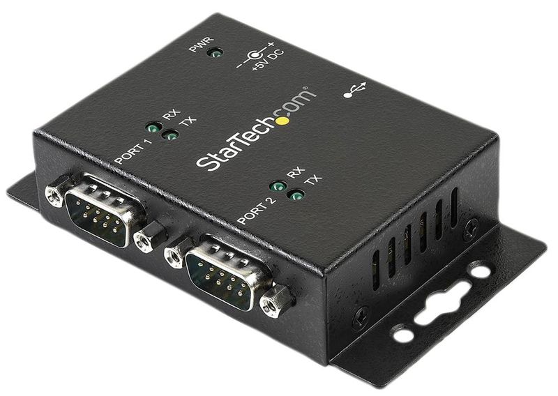 Startech (ICUSB2322I) Hub, USB to Serial, 2 Ports, Bus Powered