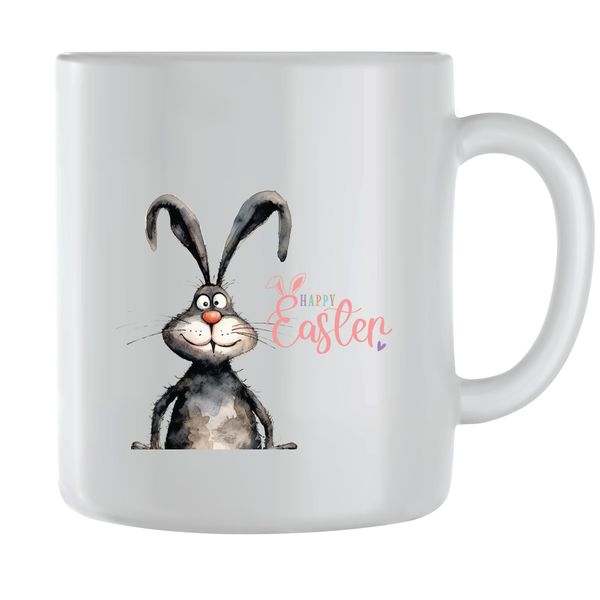 Black Coffee Mugs for Men Women with Trendy Easter Graphic Cups Present 085