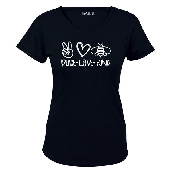 Peace. Love. Bee Kind - Ladies - T-Shirt