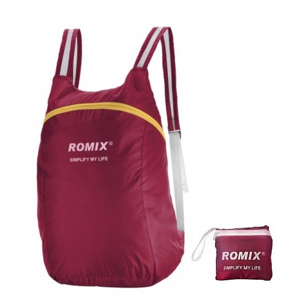 Romix Portable Storage Backpack- Red