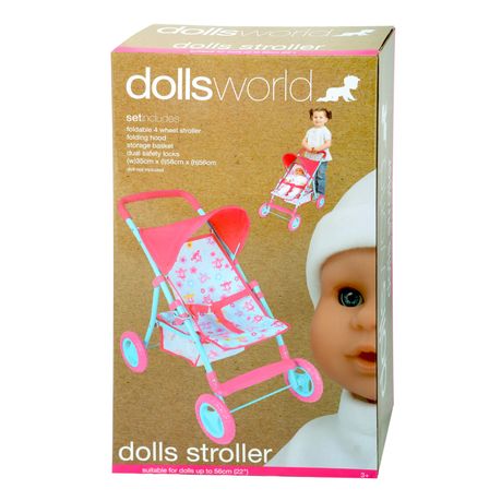 Dollsworld Pink Large Dolls Stroller Pram Shop Today. Get it Tomorrow takealot