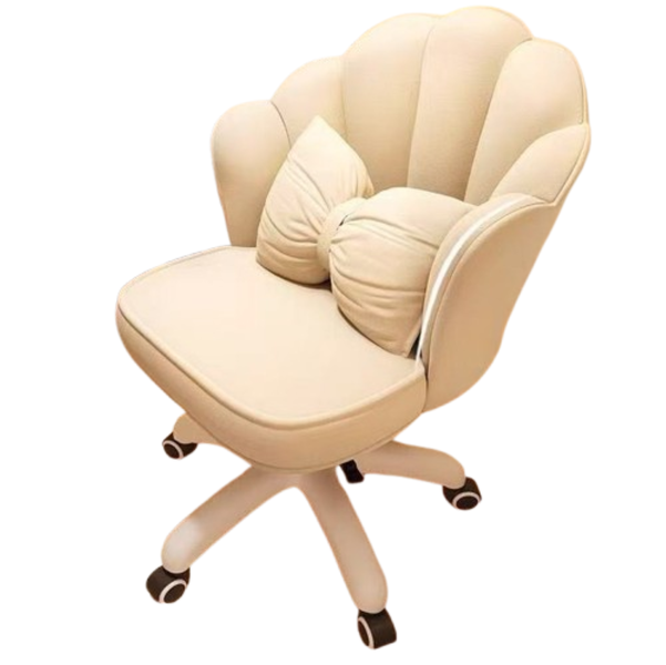 Sculpted Shell Office Chair - Ergonomic Fabric Seating for Workspaces