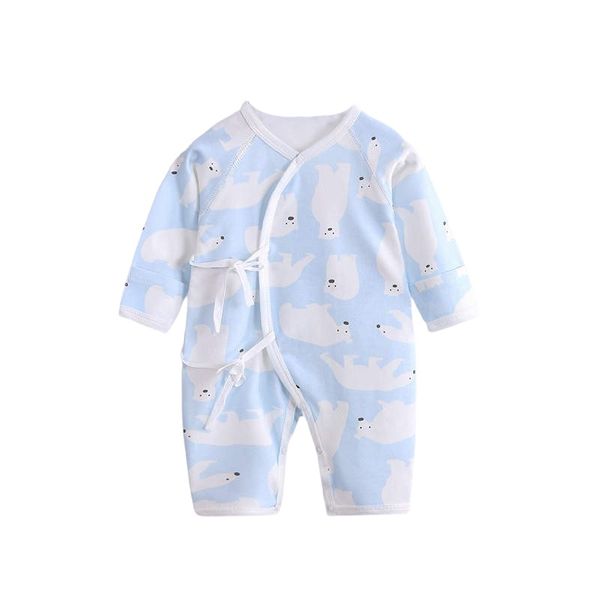 100% Cotton Monk Style Baby Romper - Ice Bear