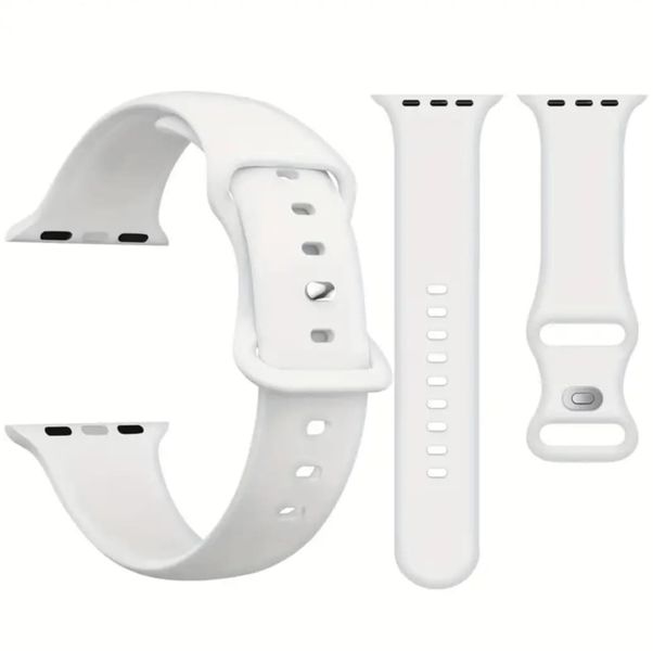 Waterproof Silicone Watch Band Compatible with Apple- 42mm,44mm, 45mm&amp; 49mm