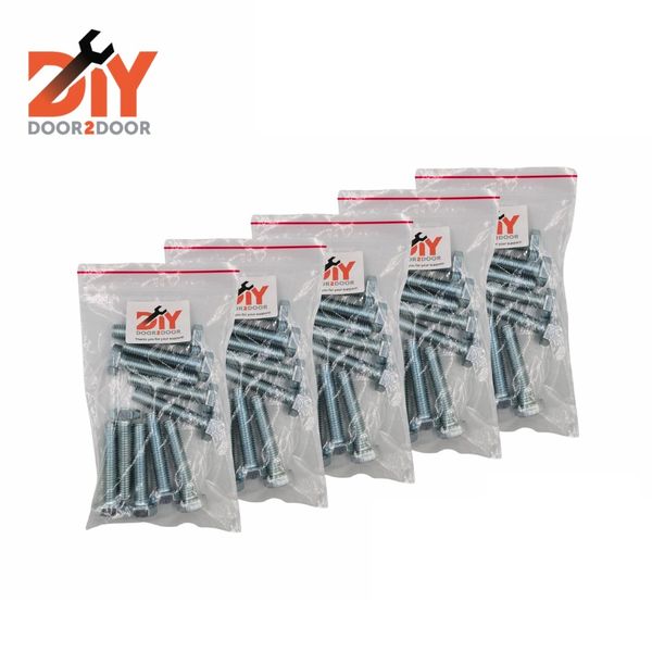 50 Piece M-10x50mm Hex Full Threaded Bolts Pack