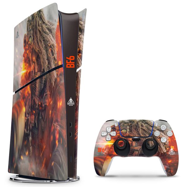 Decal Skin Compatible with PS5 Slim Digital (No Disc): Battlefield 6 Engineer (Decal Only)