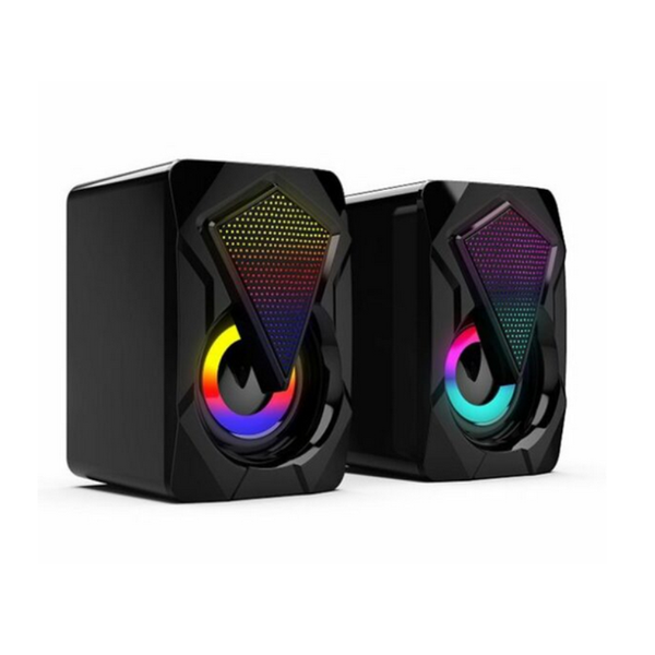 Aerbes AB-D389 RGB Mini USB 3.5 mm Stereo Sound Desktop Speaker
