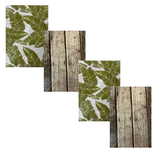 Home Decor Table Cloth Vinyl Set of 4 Cool