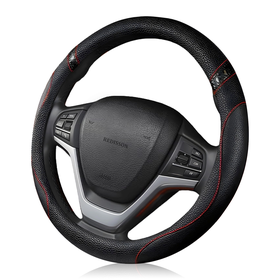 Redisson Car Steering Wheel Cover, Non-Slip Leather Auto Steering