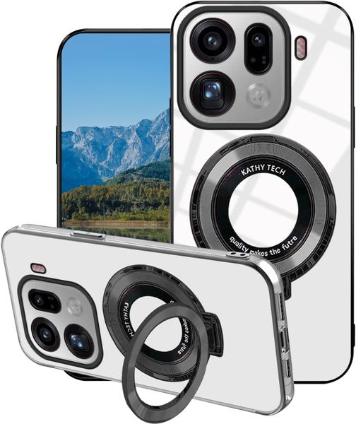 Magnetic Stand Clear Silicone Phone Case Compatible With Samsung Galaxy A14