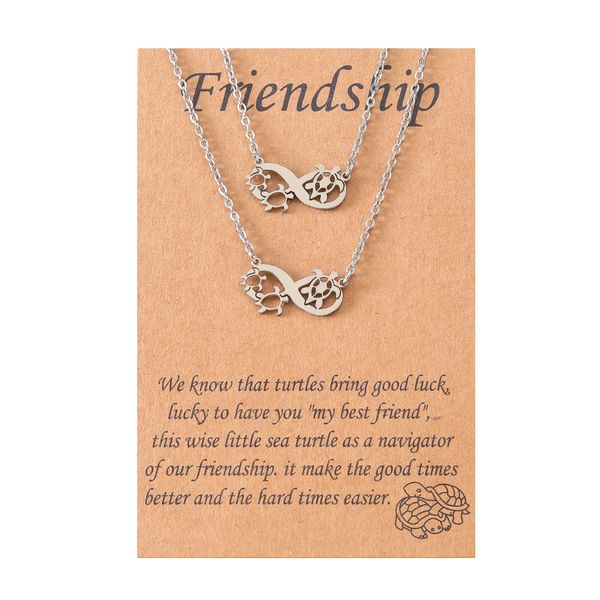 Hollow Turtle Necklace Friendship Set