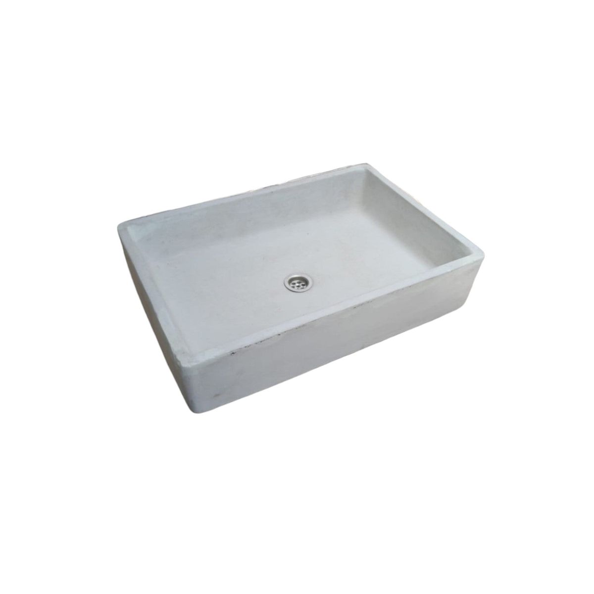 Ivory large cement basin concrete sink for kitchen/bathroom 605x410x130mm