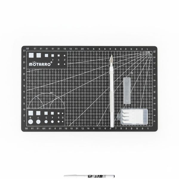 A5 Self-Healing Cutting Mat with Craft Knife &amp; Blades Set