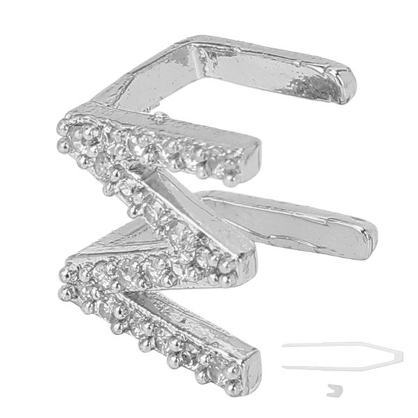 Silver Hip Hop Letter Teeth Dentures Kit