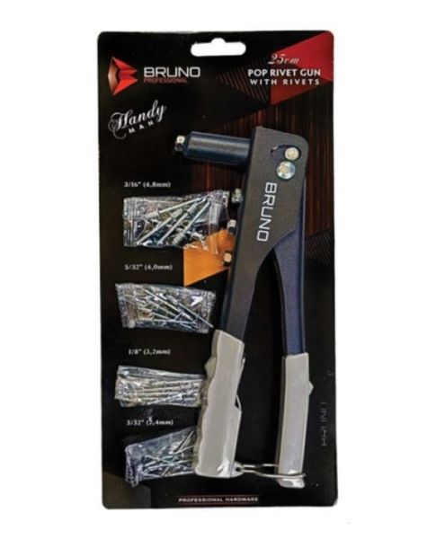 Bruno 250mm Pop Rivet Gun With Rivets