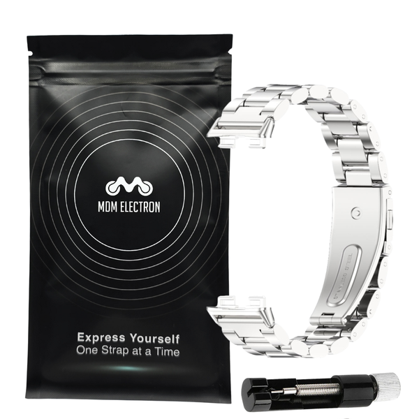 Stainless Steel Strap Compatible With Huawei Band 8/9/10-Silver