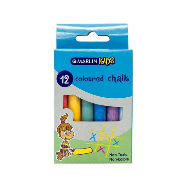 Khoki - Coloured Chalk - 12 Piece - 2 Pack