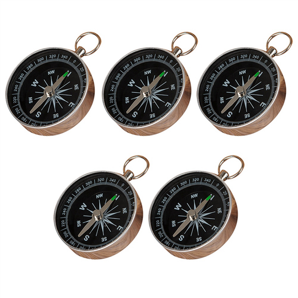 5X Pocket Compass Hiking Scouts Camping Walking Survival Aid Guides