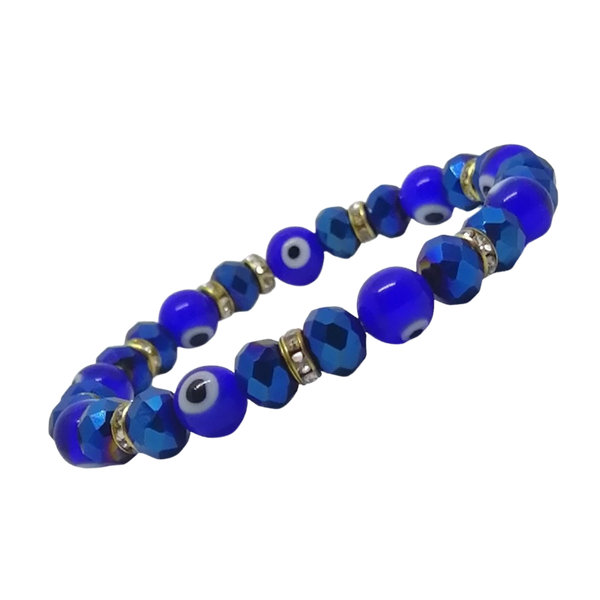 Enchanted Blue Stone Evil Eye Bracelet by Libernace