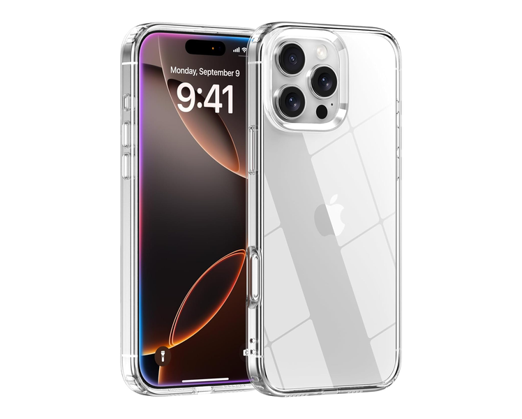 Clear Case Compatible with iPhone 15 Pro Slim TPU Shockproof Cover