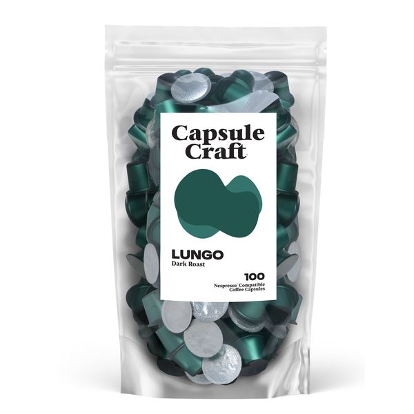 Capsule Craft - 100 x Lungo Nespresso Compatible coffee capsules