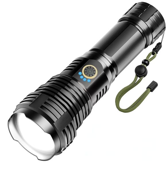 30W Torches LED Super Bright - XHP70.2, 600000LM Rechargeable Torch