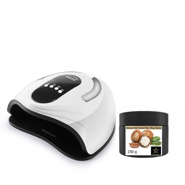 UV Lamp With Digital Display and Smart and 250g Raw Shea Butter l