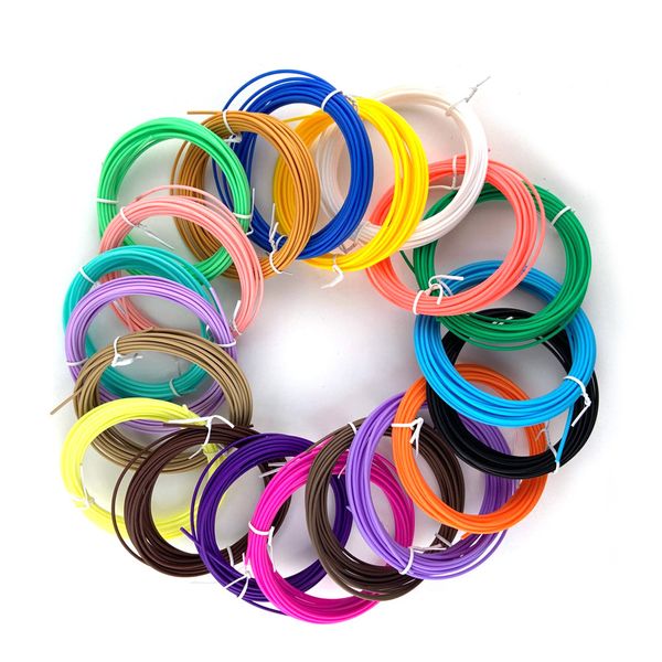 20 colour PLA 3D Printing Pen Consumables/Art Pen Refill -1.75mm-100m