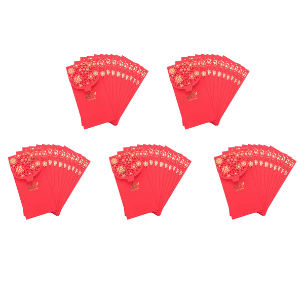 10Pcs Chinese Red Envelopes Lucky Money Envelopes Wedding(7X3 4 In)