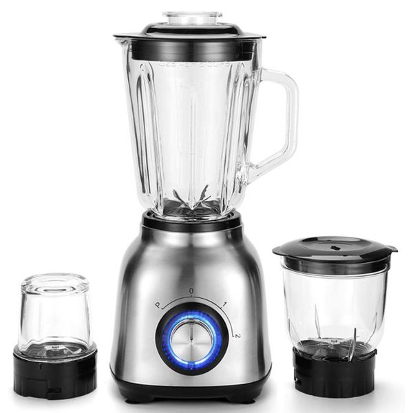 1.5L Electric Glass Blender 1200W Copper Motor with Grinder Chopper Bowl