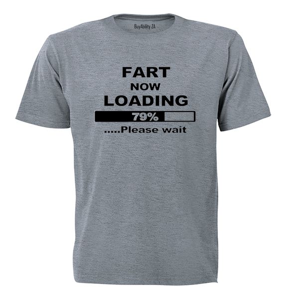Fart now Loading... - Mens - T-Shirt - White